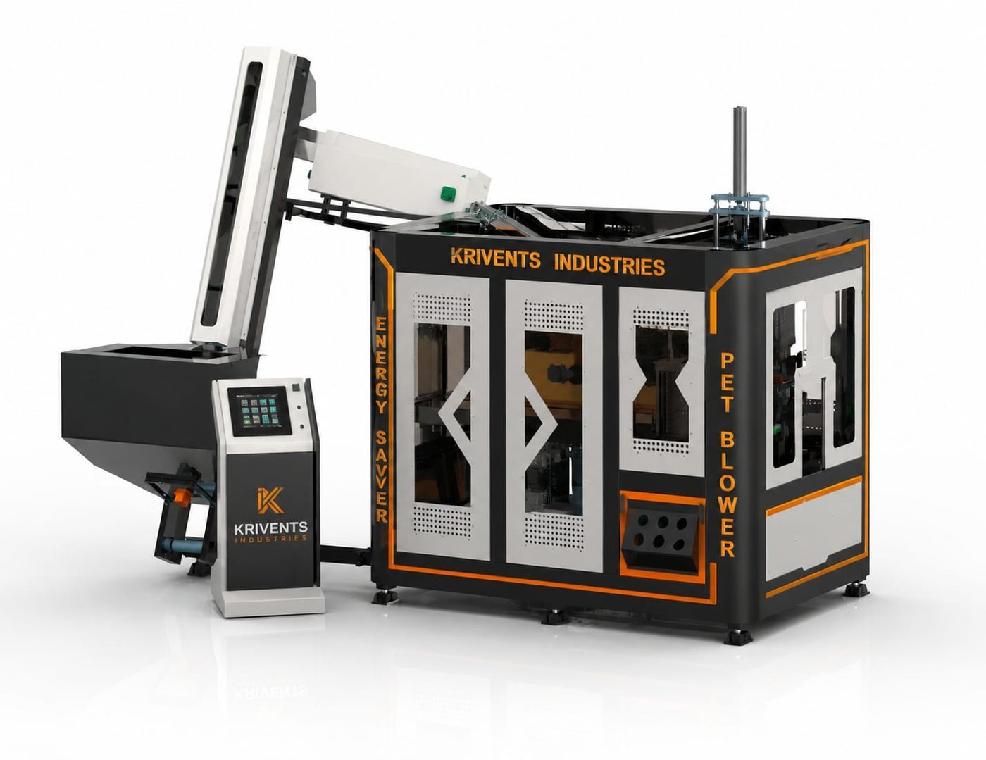 All-electric servo PET blowers